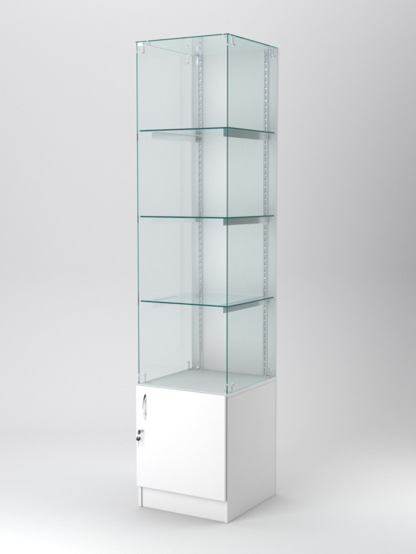 Витрина АСТЕРИЯ №106 (без дверки, задняя стенка - ДСП), Белый