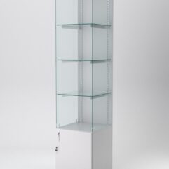 Витрина АСТЕРИЯ №106 (без дверки, задняя стенка - ДСП), Серый