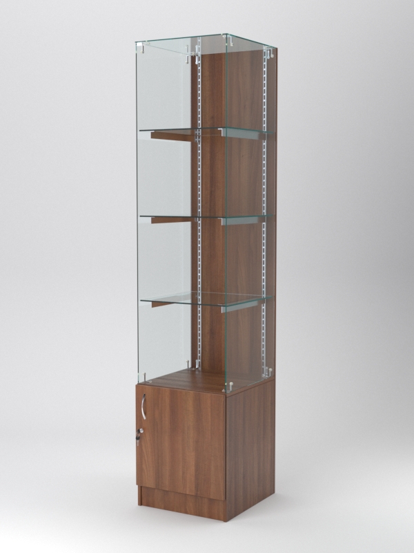Витрина АСТЕРИЯ №106 (без дверки, задняя стенка - ДСП), Орех