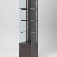 Витрина АСТЕРИЯ №106 (без дверки, задняя стенка - ДСП), Дуб Венге