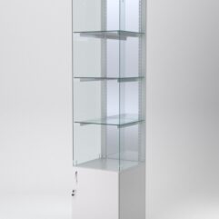 Витрина АСТЕРИЯ №108 (без дверки, задняя стенка - зеркало), Серый