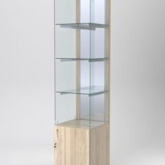 Витрина АСТЕРИЯ №108 (без дверки, задняя стенка - зеркало), Дуб Сонома