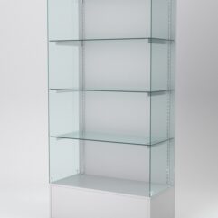 Витрина АСТЕРИЯ №109 (без дверок, задняя стенка - ДСП), Серый