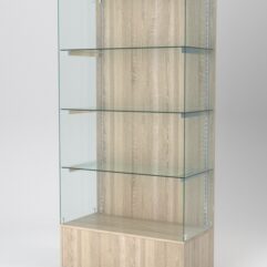 Витрина АСТЕРИЯ №109 (без дверок, задняя стенка - ДСП), Дуб Сонома