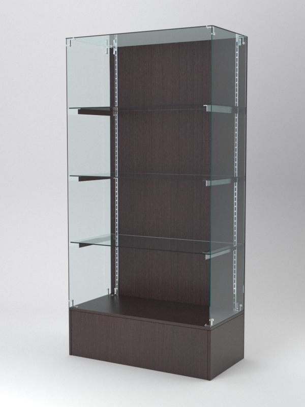 Витрина АСТЕРИЯ №109 (без дверок, задняя стенка - ДСП), Дуб Венге