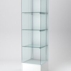 Витрина АСТЕРИЯ №110 (открытая, задняя стенка - ДСП), Белый