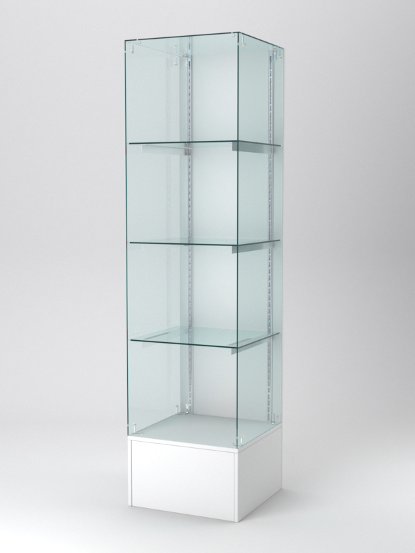 Витрина АСТЕРИЯ №110 (открытая, задняя стенка - ДСП), Белый