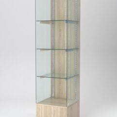 Витрина АСТЕРИЯ №110 (открытая, задняя стенка - ДСП), Дуб Сонома