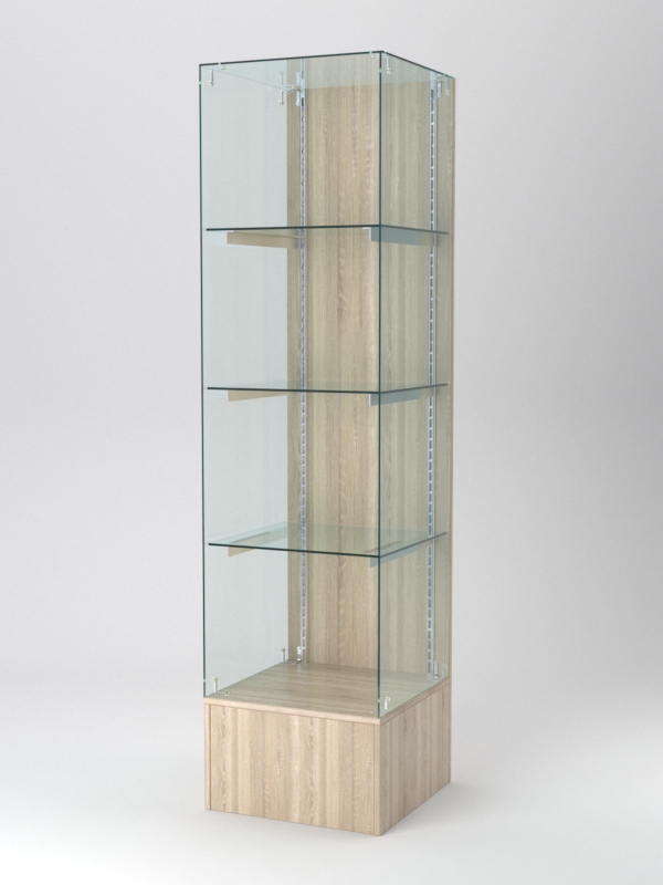 Витрина АСТЕРИЯ №110 (открытая, задняя стенка - ДСП), Дуб Сонома