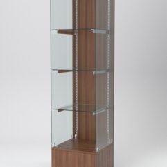 Витрина АСТЕРИЯ №110 (открытая, задняя стенка - ДСП), Орех