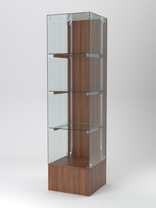 Витрина АСТЕРИЯ №110 (открытая, задняя стенка - ДСП), Орех