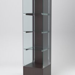 Витрина АСТЕРИЯ №110 (открытая, задняя стенка - ДСП), Дуб Венге