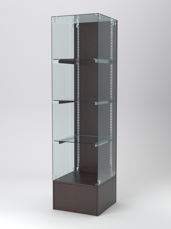 Витрина АСТЕРИЯ №110 (открытая, задняя стенка - ДСП), Дуб Венге