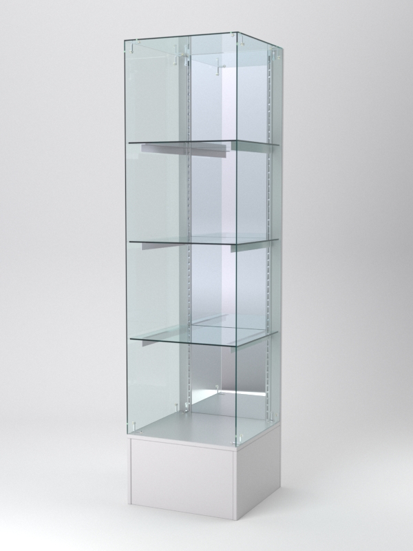 Витрина АСТЕРИЯ №112 (без дверки, задняя стенка - зеркало), Серый