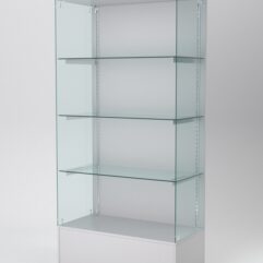 Витрина АСТЕРИЯ №113 (без дверок, задняя стенка - ДСП), Серый