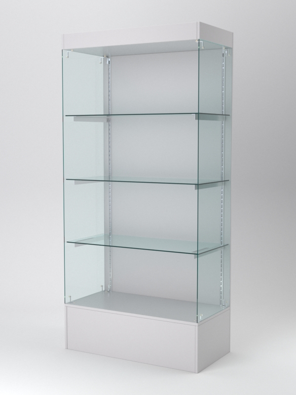 Витрина АСТЕРИЯ №113 (без дверок, задняя стенка - ДСП), Серый