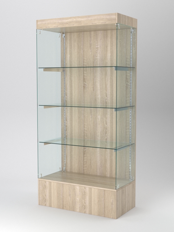 Витрина АСТЕРИЯ №113 (без дверок, задняя стенка - ДСП), Дуб Сонома