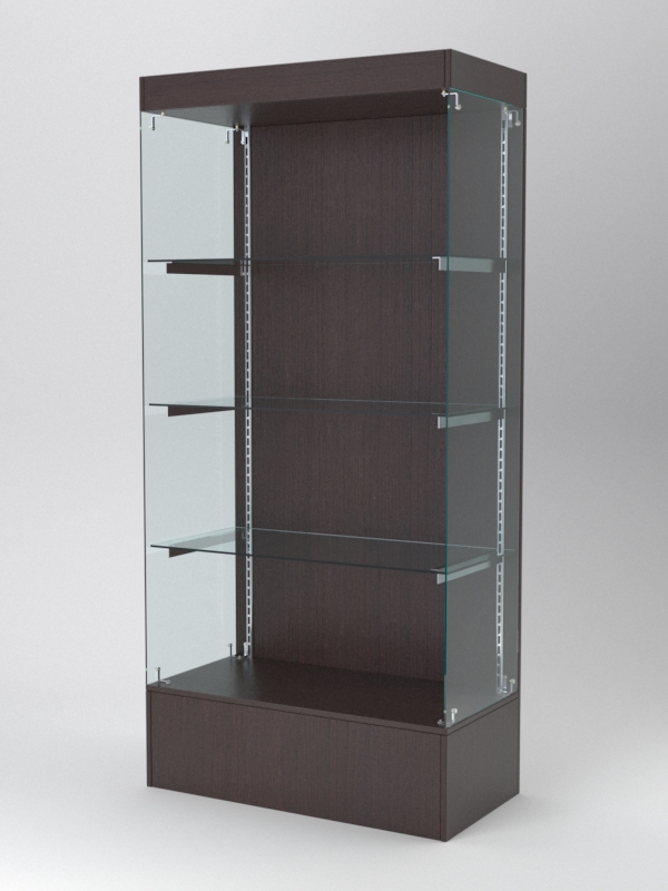 Витрина АСТЕРИЯ №113 (без дверок, задняя стенка - ДСП), Дуб Венге