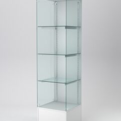 Витрина АСТЕРИЯ №114 (без дверки, задняя стенка - ДСП), Белый