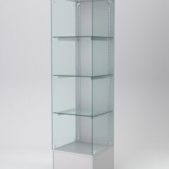 Витрина АСТЕРИЯ №114 (без дверки, задняя стенка - ДСП), Серый