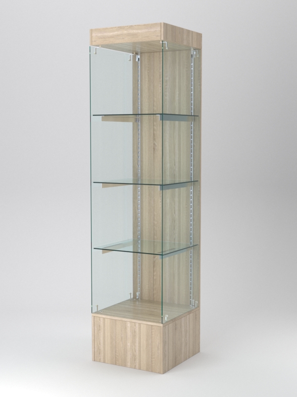 Витрина АСТЕРИЯ №114 (без дверки, задняя стенка - ДСП), Дуб Сонома