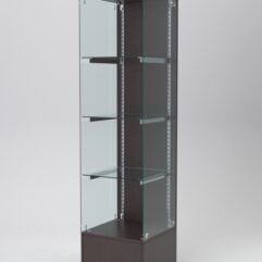 Витрина АСТЕРИЯ №114 (без дверки, задняя стенка - ДСП), Дуб Венге