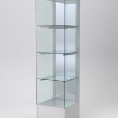 Витрина АСТЕРИЯ №116 (без дверки, задняя стенка - зеркало), Серый