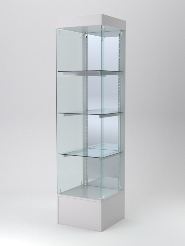 Витрина АСТЕРИЯ №116 (без дверки, задняя стенка - зеркало), Серый