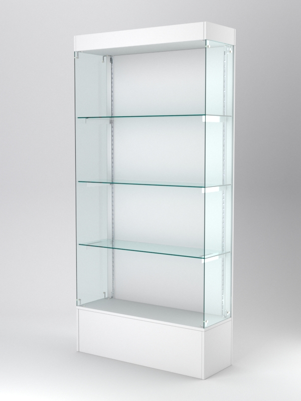 Витрина АСТЕРИЯ №117 (без дверок, задняя стенка - ДСП), Белый