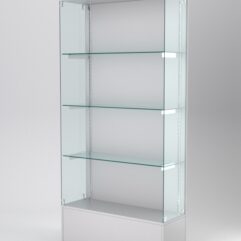 Витрина АСТЕРИЯ №117 (без дверок, задняя стенка - ДСП), Серый