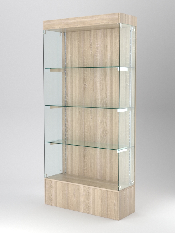 Витрина АСТЕРИЯ №117 (без дверок, задняя стенка - ДСП), Дуб Сонома