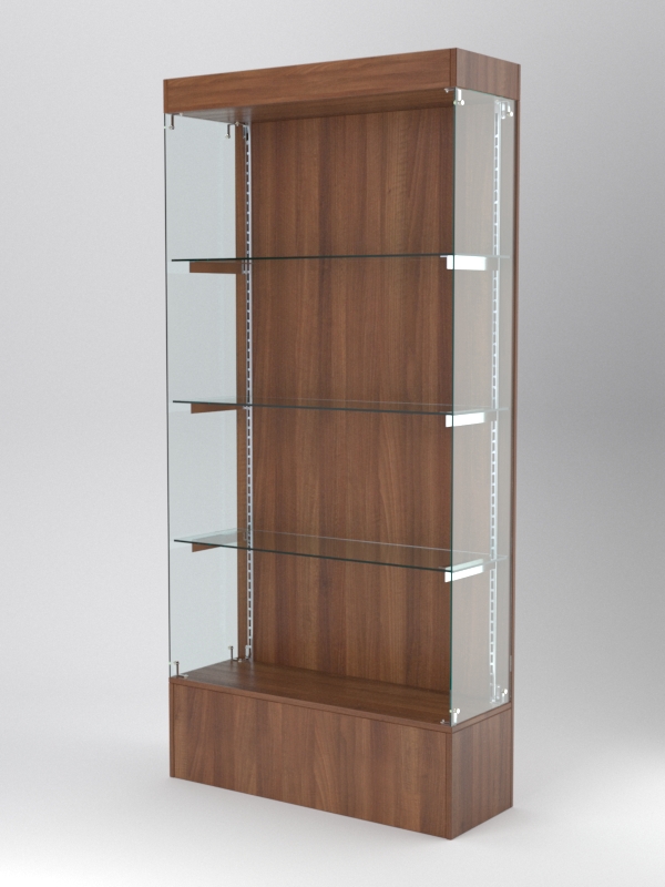 Витрина АСТЕРИЯ №117 (без дверок, задняя стенка - ДСП), Орех
