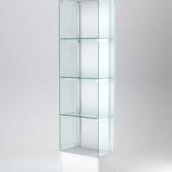 Витрина АСТЕРИЯ №118 (без дверки, задняя стенка - ДСП), Белый