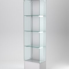 Витрина АСТЕРИЯ №118 (без дверки, задняя стенка - ДСП), Серый