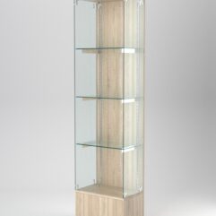 Витрина АСТЕРИЯ №118 (без дверки, задняя стенка - ДСП), Дуб Сонома