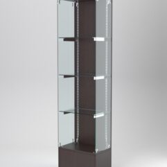 Витрина АСТЕРИЯ №118 (без дверки, задняя стенка - ДСП), Дуб Венге