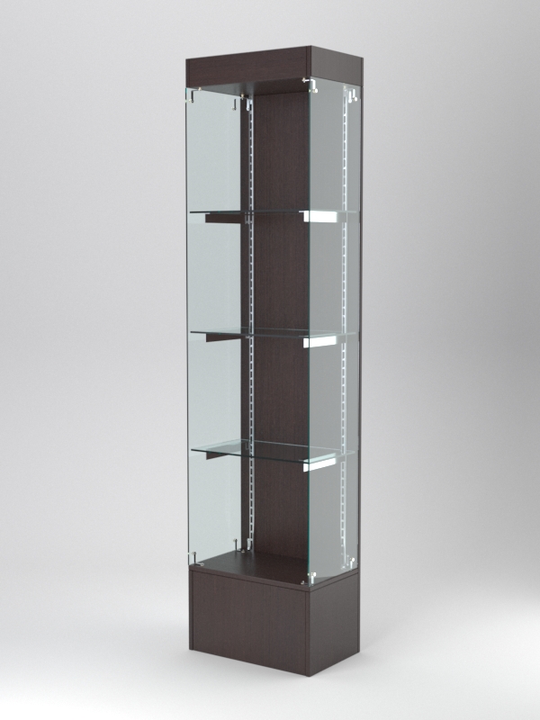 Витрина АСТЕРИЯ №118 (без дверки, задняя стенка - ДСП), Дуб Венге