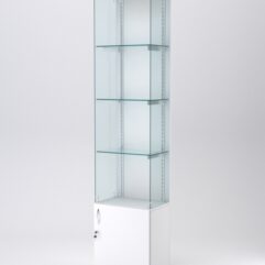 Витрина АСТЕРИЯ №122 (без дверки, задняя стенка - ДСП), Белый