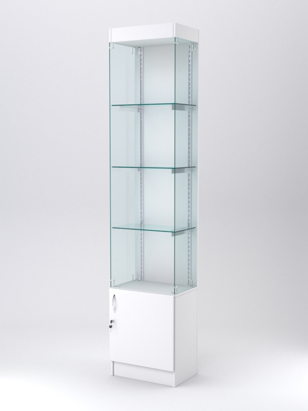 Витрина АСТЕРИЯ №122 (без дверки, задняя стенка - ДСП), Белый