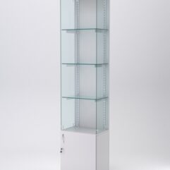 Витрина АСТЕРИЯ №122 (без дверки, задняя стенка - ДСП), Серый