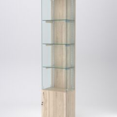 Витрина АСТЕРИЯ №122 (без дверки, задняя стенка - ДСП), Дуб Сонома