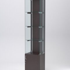 Витрина АСТЕРИЯ №122 (без дверки, задняя стенка - ДСП), Дуб Венге