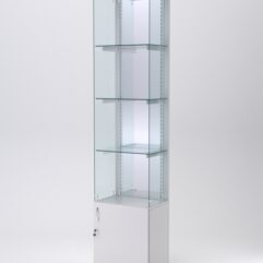 Витрина АСТЕРИЯ №124 (без дверки, задняя стенка - зеркало), Серый