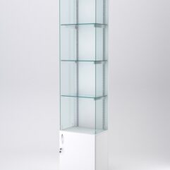 Витрина АСТЕРИЯ №126 (без дверки, задняя стенка - ДСП), Белый