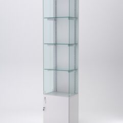 Витрина АСТЕРИЯ №126 (без дверки, задняя стенка - ДСП), Серый