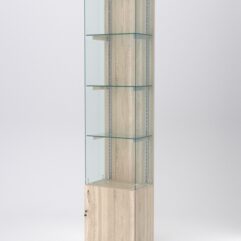 Витрина АСТЕРИЯ №126 (без дверки, задняя стенка - ДСП), Дуб Сонома