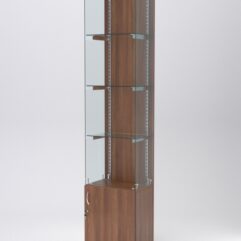 Витрина АСТЕРИЯ №126 (без дверки, задняя стенка - ДСП), Орех