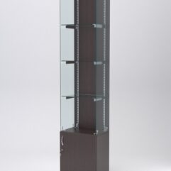 Витрина АСТЕРИЯ №126 (без дверки, задняя стенка - ДСП), Дуб Венге