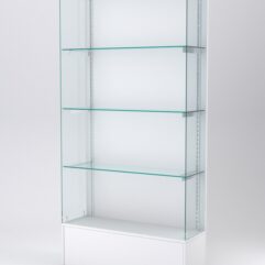 Витрина АСТЕРИЯ №129 (без дверок, задняя стенка - ДСП), Белый