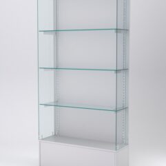 Витрина АСТЕРИЯ №129 (без дверок, задняя стенка - ДСП), Серый